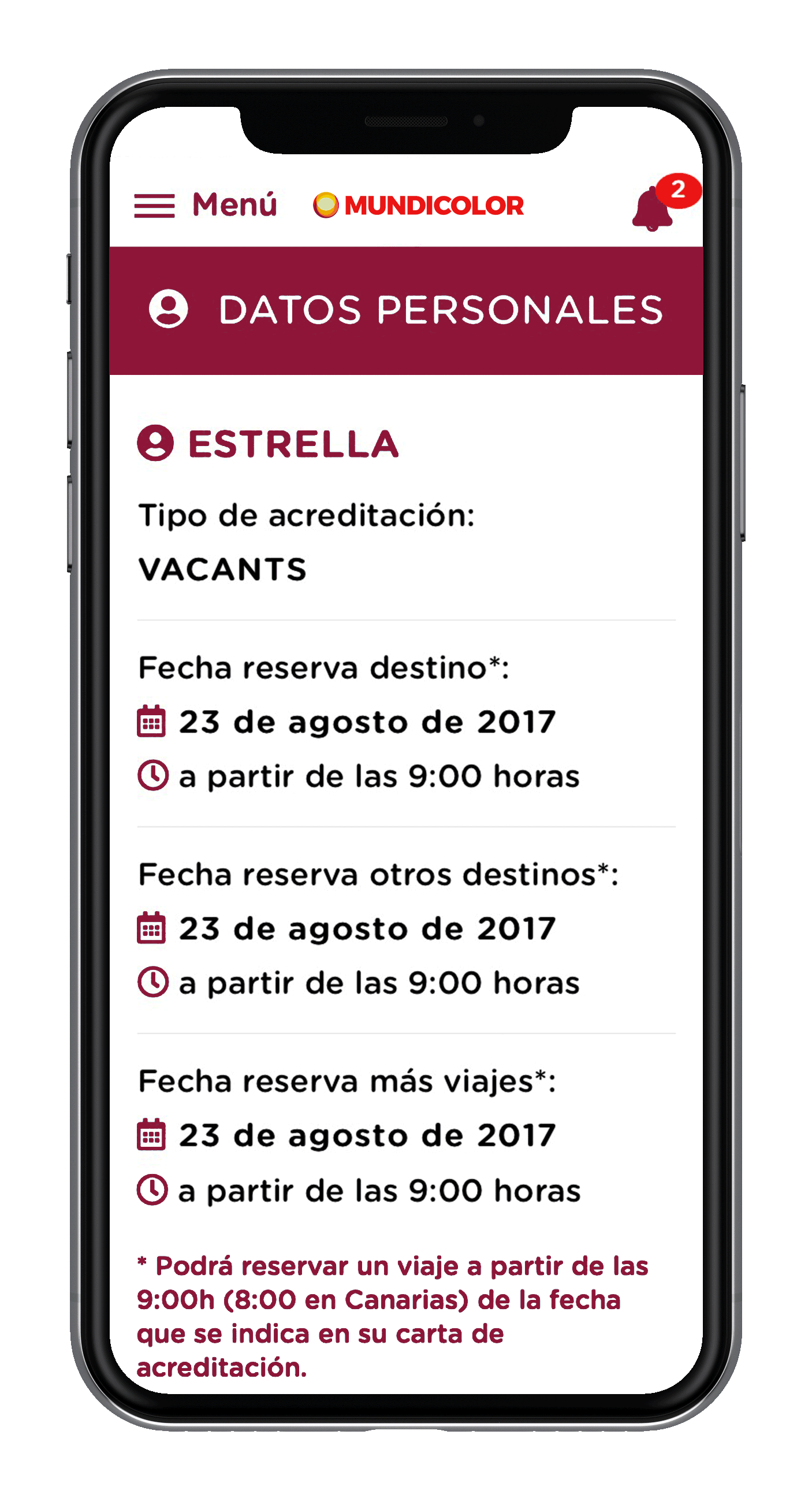 Captura de pantalla de la App de Mundicolor